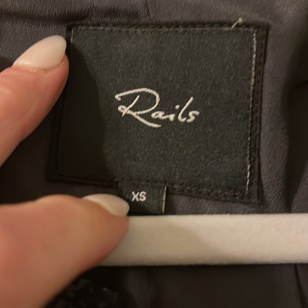 Rails Satin Bomber Style Jacket Size Xs Nwot - image 2